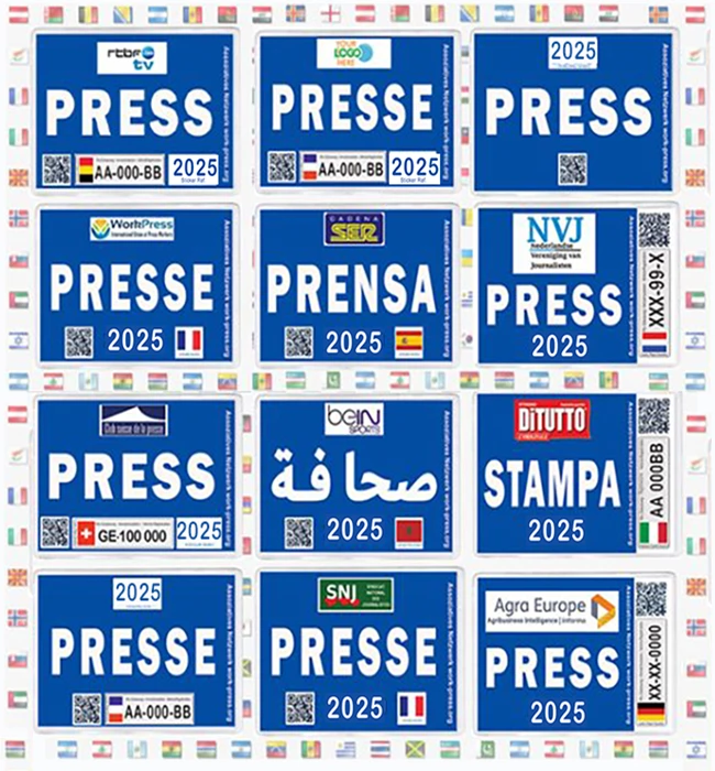 2025 Press Stickers for Vehicles